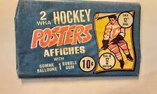 1973 WHA HOCKEY WRAPPER & 2 POSTERS