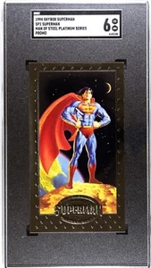 SGC 6 Superman 1994 Skybox #SP1 Promo Man Of Steel Platinum Series - Picture 1 of 2