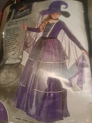 Enchanted Witch signature collection costume- CHILD 8-10 GOWN & HAT ONLY - Image 1 of 4