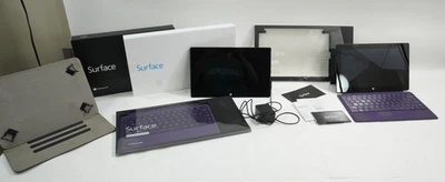 (2) Microsoft Surface RT 10.6" Windows RT 1516 2GB 32GB w/ KEYBOARDS RB695 - Image 1 of 4