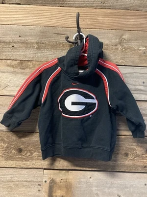 Nike Toddlers Size 2T-3T Georgia Bulldogs Black Hoodie Sweatshirt - Image 1 of 4