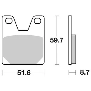Pastillas De Freno SBS 733 HF YAMAHA YZF R7 (OW02) 750 1999 2002 - Imagen 1 de 4