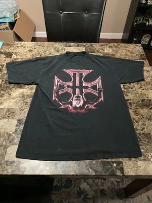 VINTAGE GRAIL WWF WWE Screw The Rules Play The Game Triple H Vintage T-Shirt XL - Image 1 of 4