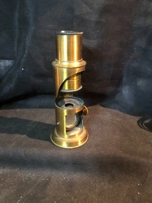 microscope portable de terrain en laiton - Photo 1/4