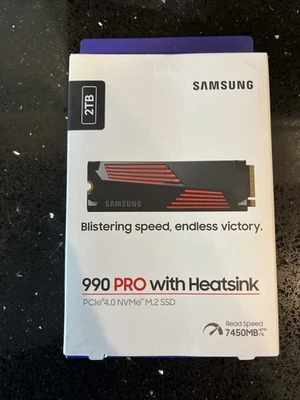 New Samsung 990 Pro 2TB M.2 PCIe 4.0 NVMe SSD MZ-V9P2T0 - Image 1 of 2