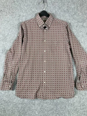 Daniel Cremieux Signature Collection Button Down Shirt Mens L Gray Red Floral - Image 1 of 4