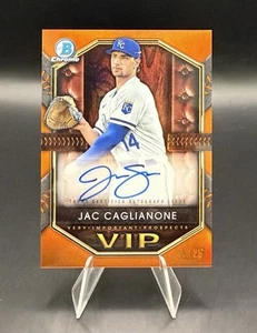 2025 Bowman Chrome Jac Caglianone ORANGE VIP AUTO 9/25! SSP 🔥 🔥 - Imagen 1 de 4