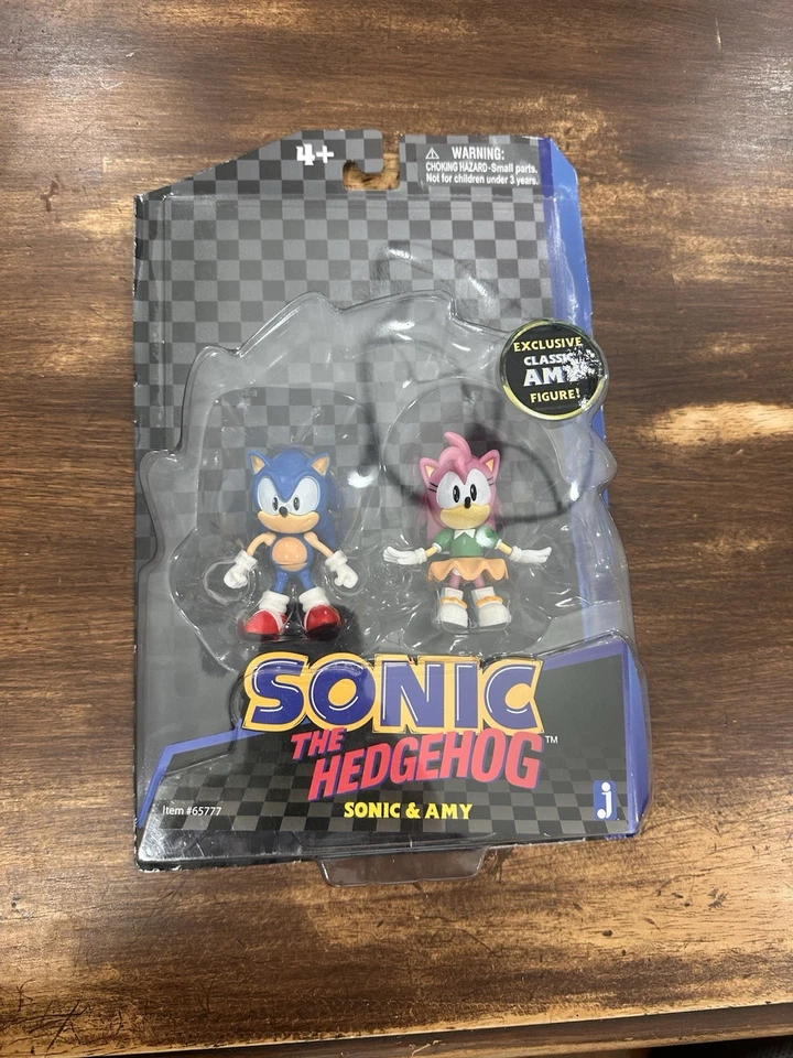 Figura de acción Sonic The Hedgehog Sonic & Amy paquete de 2 SIN CÓMIC Foto 1 de 1