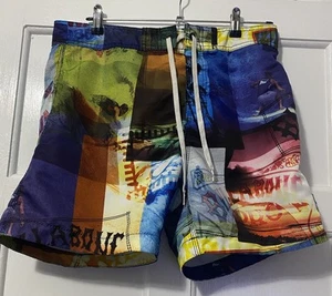Billabong Aussie Graphic 16 Inch Long Surf Board Swim Shorts 34" Waist Colourful - Picture 1 of 9