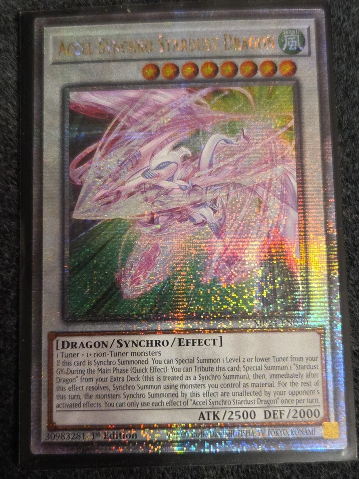 1X NM Accel Synchro Stardust Dragon - MP24-EN030 - Quarter Century Rare 1st Ed - Image 1 of 1