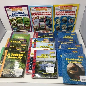 Scholastic News Sachbücher Leser Set Tiere Biografien Amerika Lehrerhandbuch - Bild 1 von 9