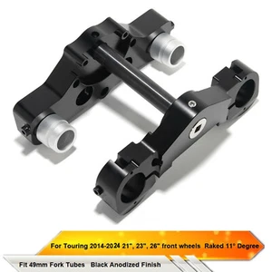 Perno rastrillado de 11 grados en árboles triples para ruedas Harley 26" 23" FLHXS 2014-2024 - Imagen 1 de 11