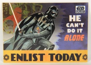 Star Wars Galaxy Chrome 2021 Topps Card #52 Enlist Today Darth Vader ENG L015497 - Picture 1 of 2