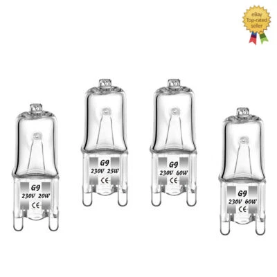 10 X G9 Halogen Bulbs 25W 40W 50W 60W Dimmable Warm White Filament Lamp 230V - Image 1 of 4