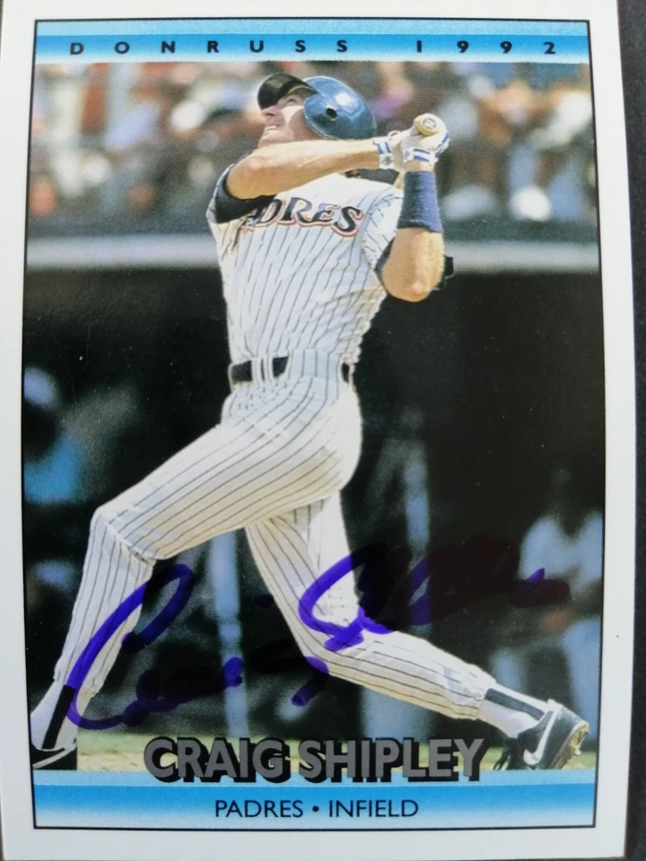 1992 Donruss SIGNED: Craig Shipley, PADRES #667 - Image 1 of 1