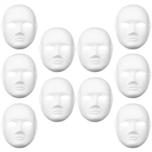 10 Pcs Peking Mask Cosplay Masks Blank Child Men and Women - Picture 1 of 12