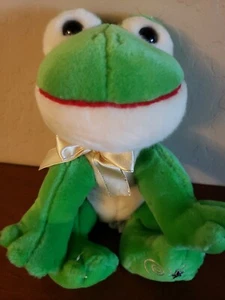 Brillantes Estrellas RANA VERDE 9" Peluche Animal de Peluche - Imagen 1 de 5