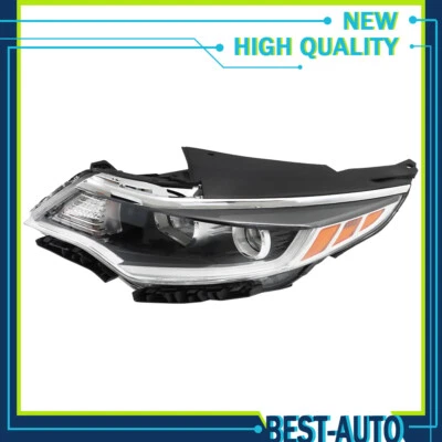 Headlight w/o LED DRL Driver/Left Side For 2016-2018 Kia Optima Chrome Halogen - Image 1 of 4