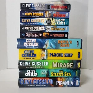 Lot of 10 Clive Cussler Suspense Books Hardcover Paperback Putnam - Imagen 1 de 10