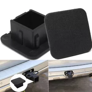 Rubber Car Kittings 1-1/4" Black Cap Plug Parts Trailer Hitch Receiver Cover - Picture 1 of 12