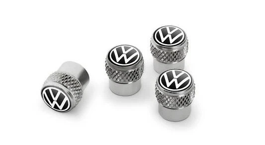Ventilkappen mit neuem Volkswagen Logo, für Gummi- u. Messingventile - Image 1 of 1