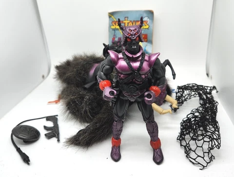 Sectaurs General Spidrax & Spiderflyer 6" Figure Near Complete Coleco 0902 1984 Cover