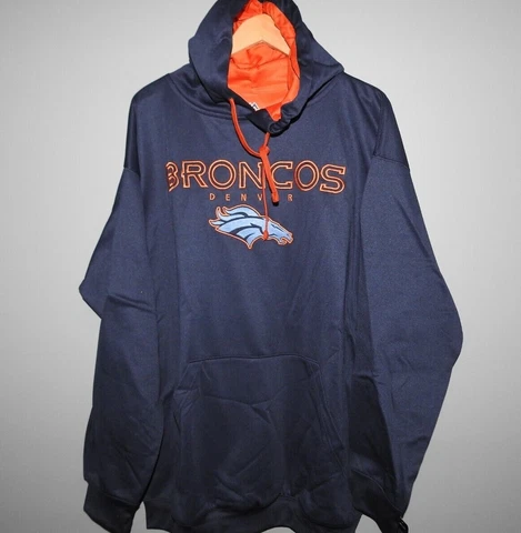 Majestic NFL Denver Broncos Hooded Fleece Pullover Big & Tall New Mens Sizes Cover