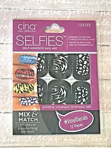 Cina Nail Creations Selfies 133133 VINYL DECALS Self Adhesive Nail Art VERY RARE - Picture 1 of 6