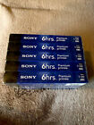 Pack de 5 bandes VHS vierges de qualité supérieure Sony 6 heures T-120VF - flambant neuves scellées