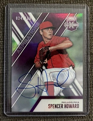 Spencer Howard - 2017 Panini Elite Extra Edition #45  Auto  /100  Phillies  E3 - Image 1 of 2