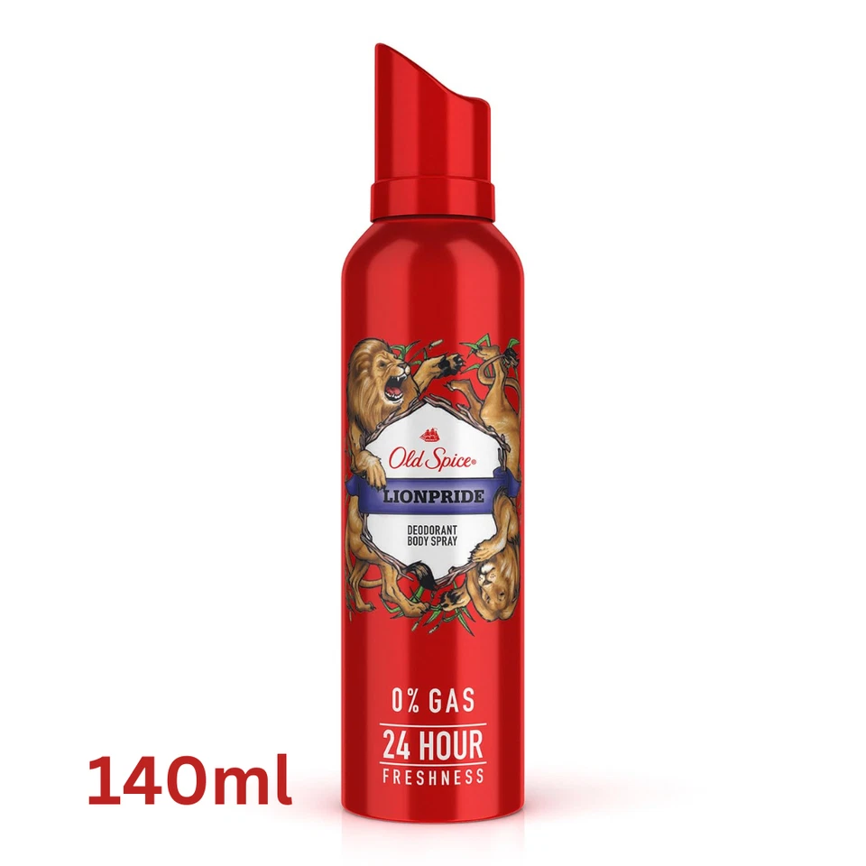Old Spice Lionpride Desodorante Corporal Spray Perfume para Hombres Foto 1 de 4