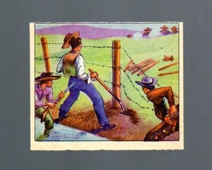 Wild West Card # E 11 - Bowman (1949-50) Range War