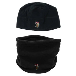 US Polo Assn. Mens Beanie/Neck Gaiter Set Black Size OS - Picture 1 of 2