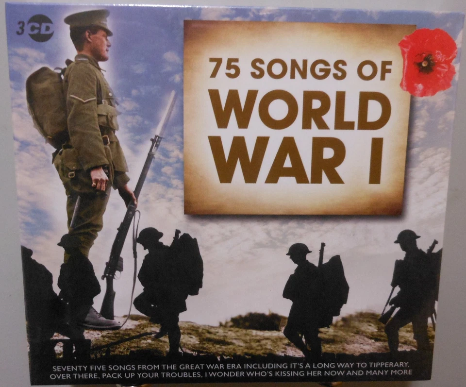 1. Weltkrieg Musik 3 CD Box 75 Songs of World War 1 Tolle Zusammenstellung T1682 - Bild 1 von 3
