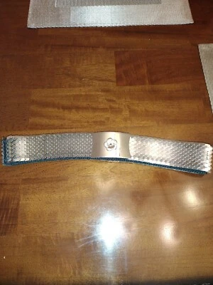 Silver Elastic Belt With Flower Buckle - image 1 of 4