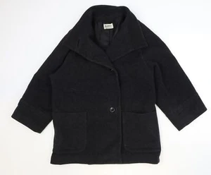 Planet Womens Grey Jacket Size 14 Button - Picture 1 of 10