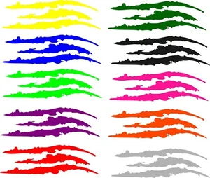 Monster Claw Scratch Vinyl Decal Sticker for Car Headlight Decoration 2 pack - Picture 1 of 14