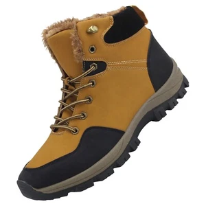Neu Herren Stiefel Winterboots Trekkingschuhe Gefüttert 71076 Camel - Bild 1 von 29