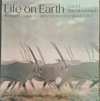 Vintage Sir David Attenborough ‘Life On Earth’ Book Reader Digest 1980 Hardcover - image 1 of 4