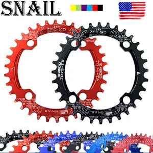 Bicycle MTB Chainring 104BCD 34T 36T Narrow Wide Single Tooth Oval Chain Ring US - Picture 1 of 9