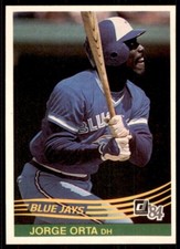 1984 Donruss Jorge Orta Baseball Cards #317