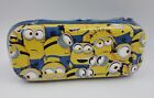 Minions Zippered Pen Pencil Pouch Crayon Case SCENTED Strawberry Charm Keychain
