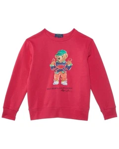NWT Polo Ralph Lauren Bear Crew Sweatshirt Boys Large 14-16 Nantucket Red Crab - Picture 1 of 8