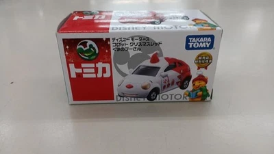Takara Tomy Corot Christmas Red Winnie the Pooh (Red x White Tomica Disney - Image 1 of 4