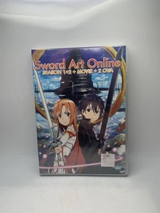 *NEW SEALED* SWORD ART ONLINE SEASON 1 + 2 + MOVIE + 2 OVA, JAPANESE & ENGLISH - Picture 1 of 6