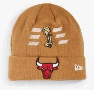 New Era Chicago Bulls 6x Champions NBA Finals Cuffed Knit Hat Beanie Neu mit Etikett - Bild 1 von 11