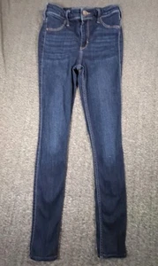 Hollister High Rise Jean Legging Juniors 3L (27x28) Long Blue Denim Stretch - Picture 1 of 7