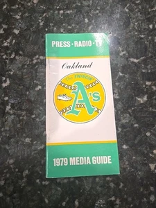 Oakland A's Press TV Radio Media Guide 1979 - Libro de béisbol de las Grandes Ligas MLB - Imagen 1 de 7