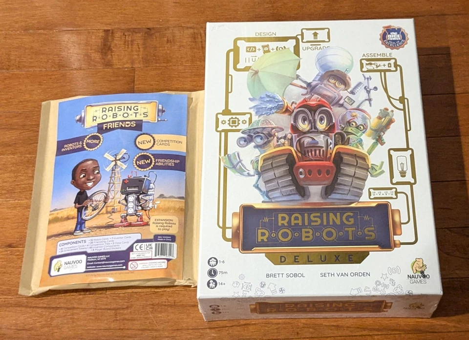 Raising Robots Kickstarter Deluxe Edition + Friends Expansion SEALED Ding/Dent - Image 1 of 1