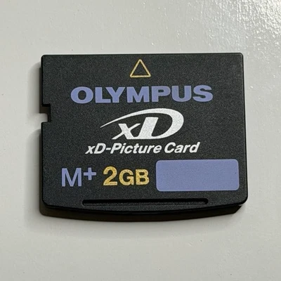 ⚡️OLYMPUS  xD Picture Card M+ 2GB Camera Memory MXD2GMP (Fits Fujifilm) ⚠️TESTED - Image 1 of 2